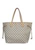 Neverfull MM, 850€, Bolso, Blanco, Animal - Piel, Vista frontal